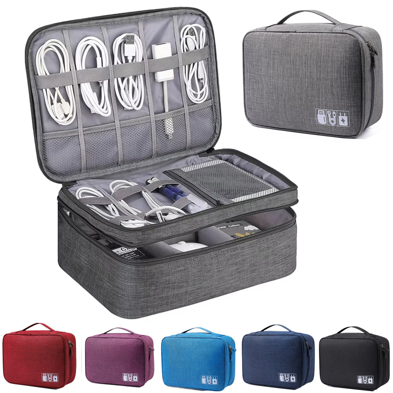 Tech Accessories Case - Сумка для хранения кабеля, водонепроницаемый цифровой